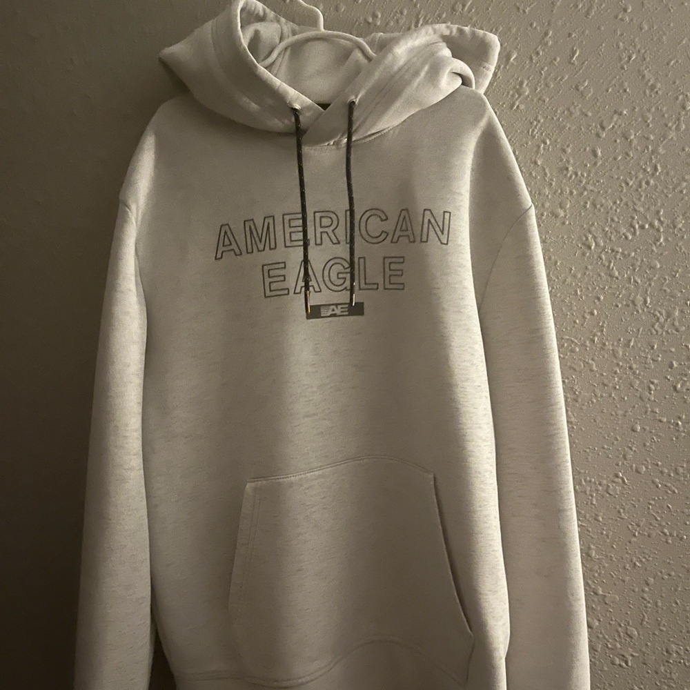 American Eagle Outfitters Gray Hoodie for Men